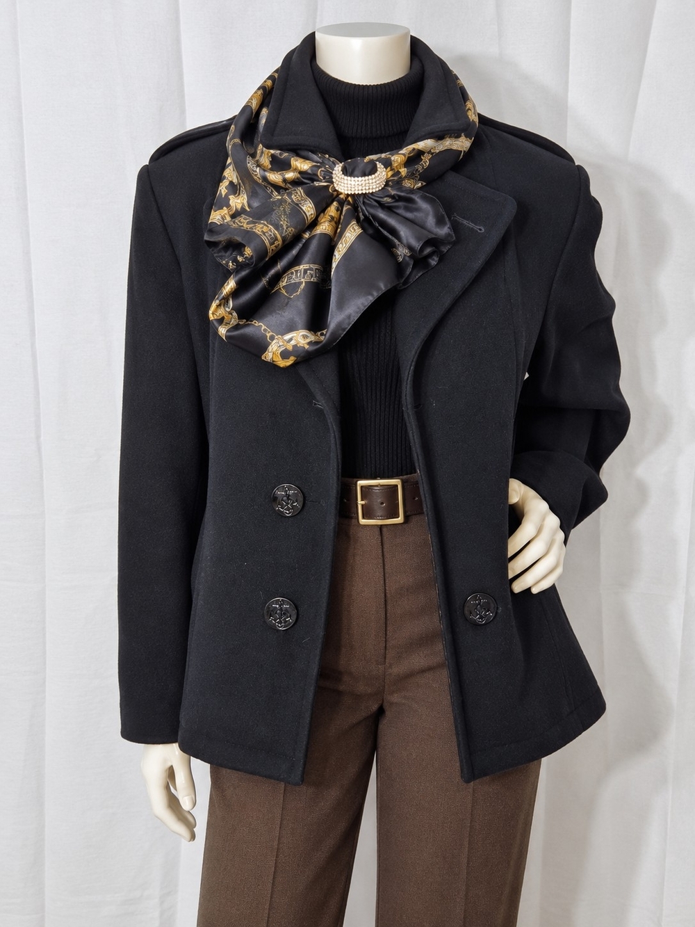 Authentic Vintage US Navy Peacoat Sterlingwear Boston 18R Made in USA